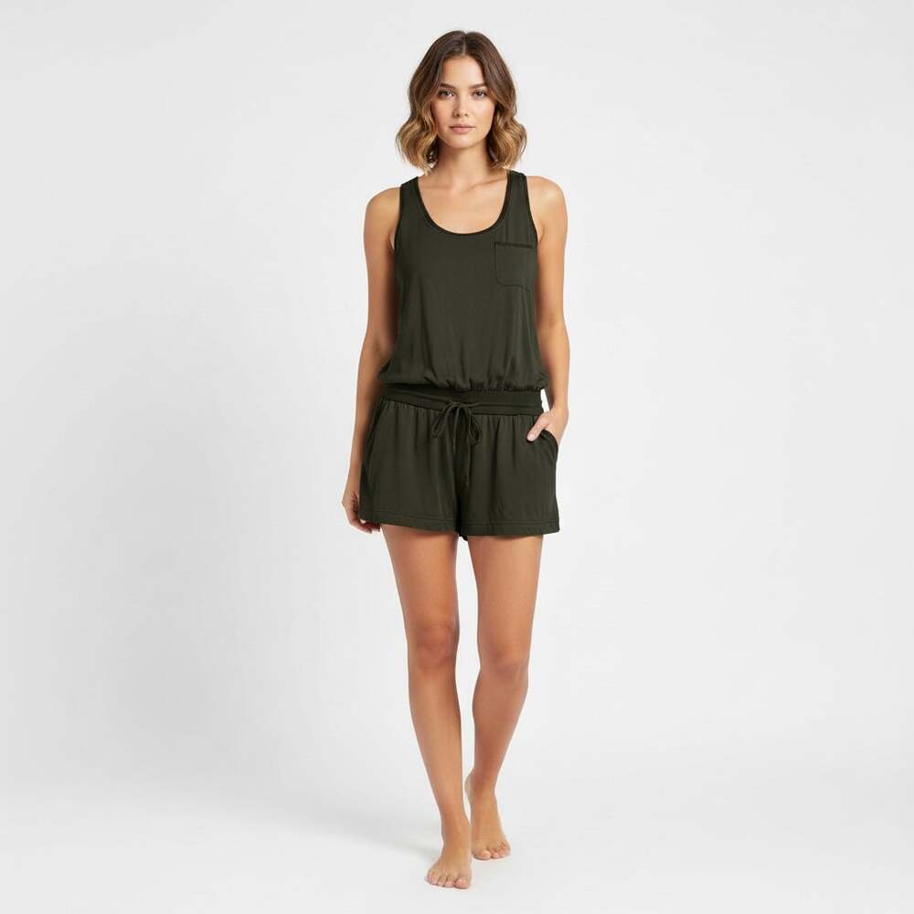 Silk romper
